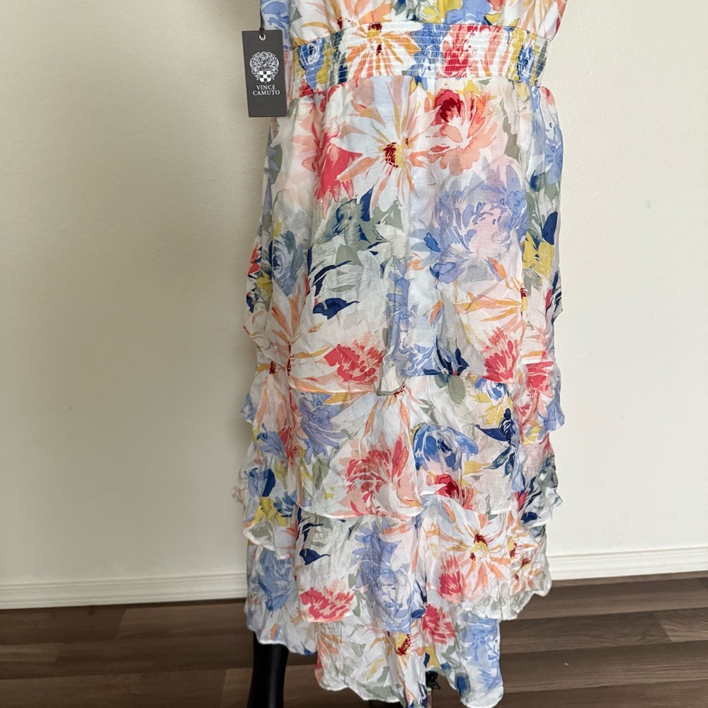 Vince Camuto Multicolor Asymmetrical Dress - Picture 12 of 15